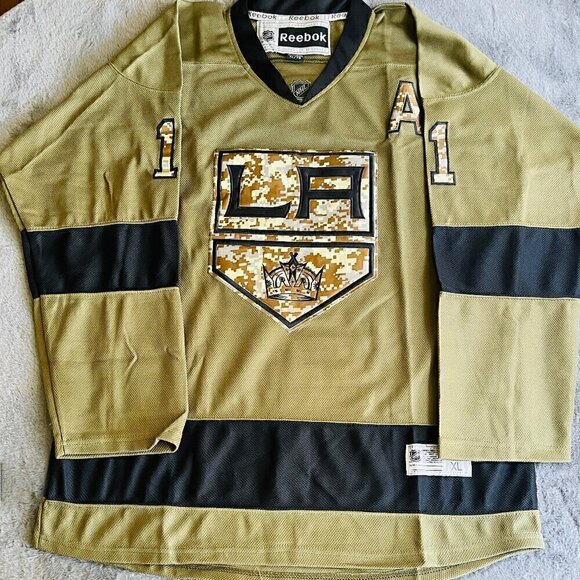 Reebok Los Angeles Kings Kopitar veterans day jersey - Picture 1 of 2